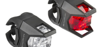 M-WAVE Hunter battery flashing light set- AVAILABLE IN SELECTED BIKE SHOPS
