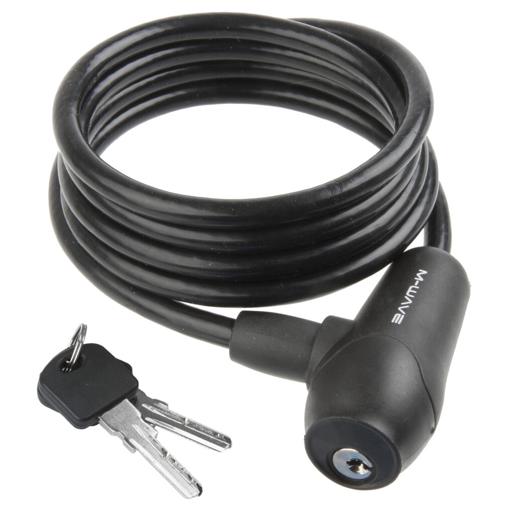 231010 M-WAVE S 8.15 S spiral cable lock- AVAILABLE IN SELECTED BIKE SHOPS