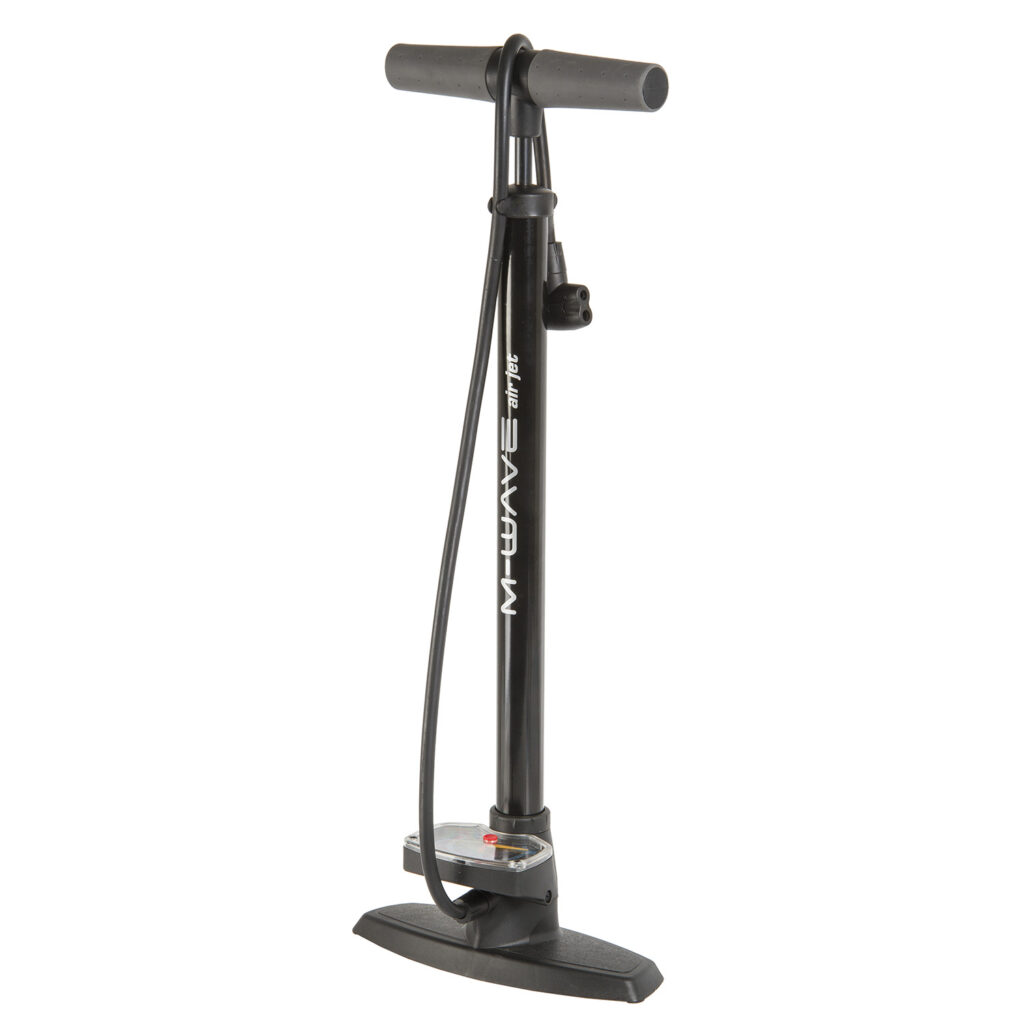 470375 M-WAVE Air Jet floor pump - AVAILABLE IN SELECTED BIKE SHOPS