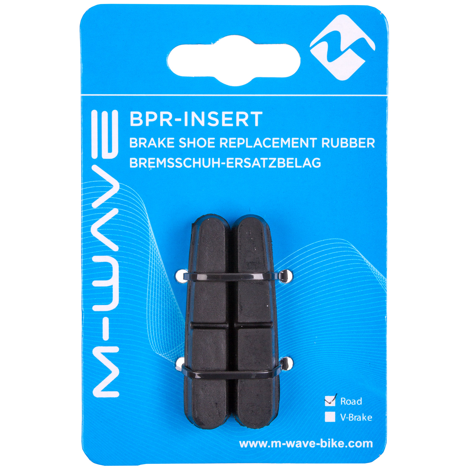 361772 – M-WAVE BPR-Insert-RR brake shoe replacement rubber – AVAILABLE IN SELECTED BIKE SHOPS