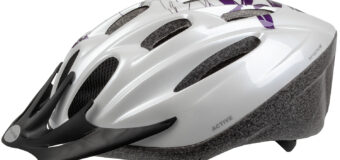 731032 M-WAVE Active White Flower bicycle helmet- AVAILABLE IN SELECTED BIKE SHOP