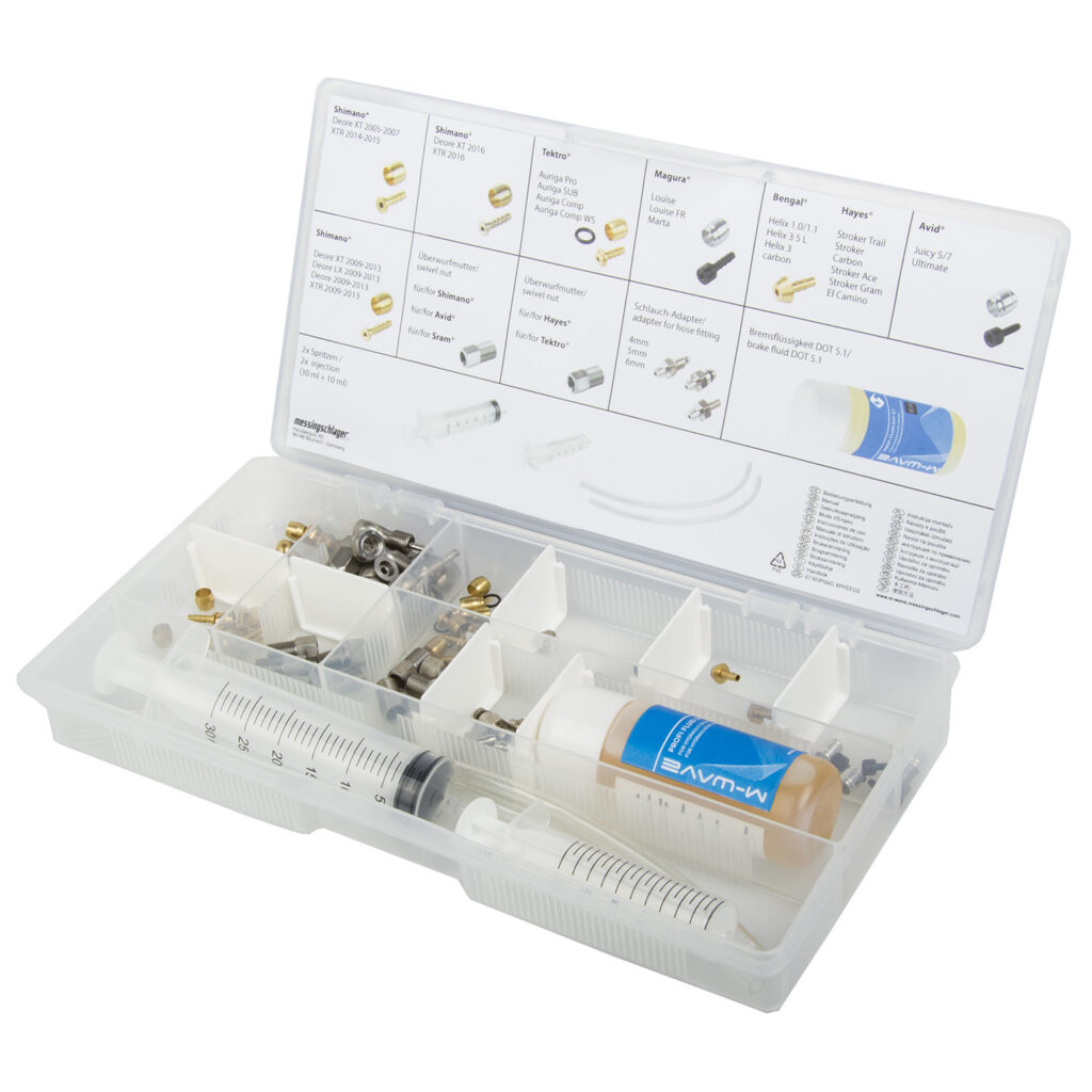 360691 M-WAVE Brake Doc Box bleeding kit for disc brakes- AVAILABLE IN SELECTED BIKE SHOPS