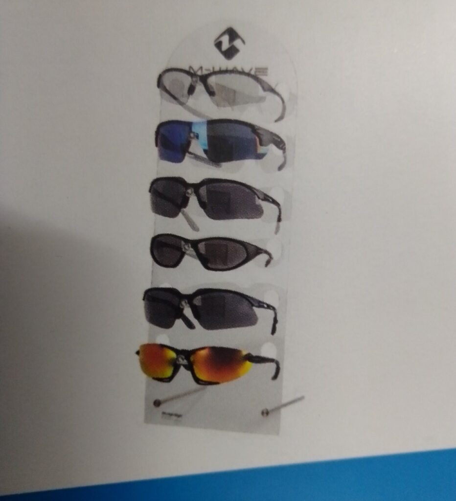 710164 M-WAVE Sunglasses Display Stand 6pcs  - AVAILABLE IN SELECTED BIKE SHOPS