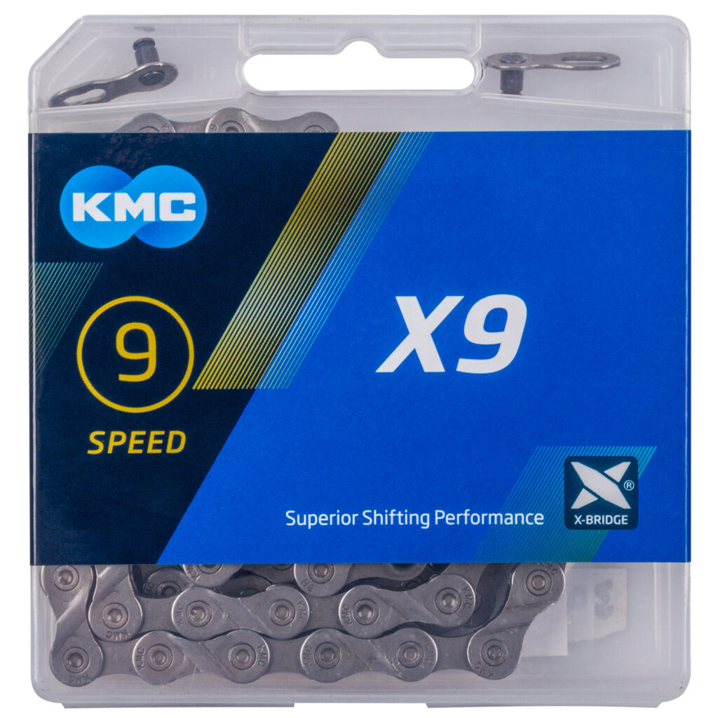 303612 KMC X9 Grey derailleur chain - AVAILABLE IN SELECTED BIKE SHOPS