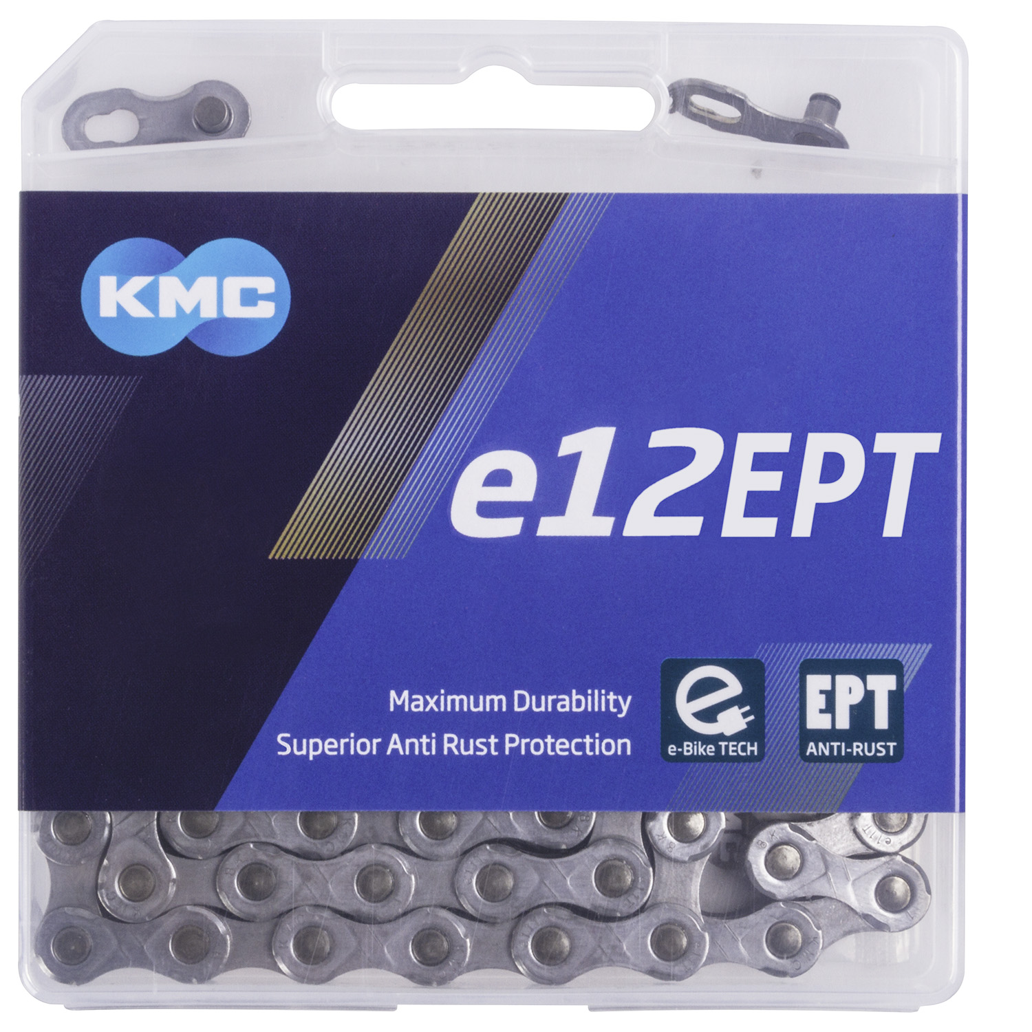 306102 KMC e12 EPT derailleur chain – AVAILABLE IN SELECTED BIKE SHOPS